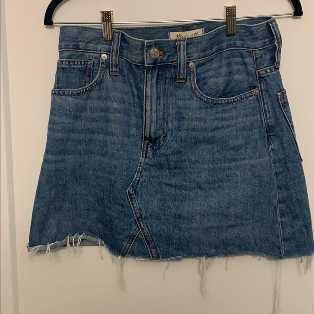 Madewell denim skirt